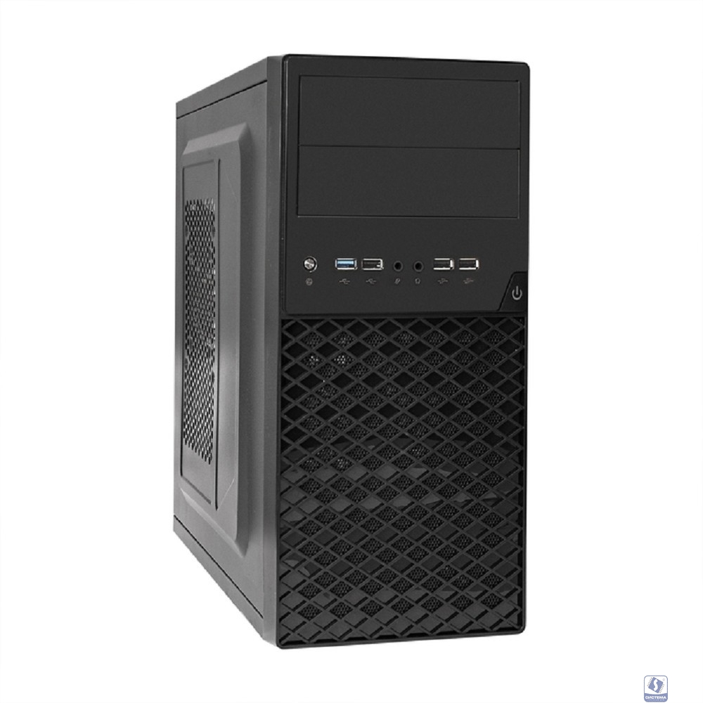 Exegate EX299286RUS Корпус Minitower ExeGate BA-203U-UNS450 (mATX, БП UNS450 с вент. 12см, 3*USB+1*USB3.0, аудио, черный)