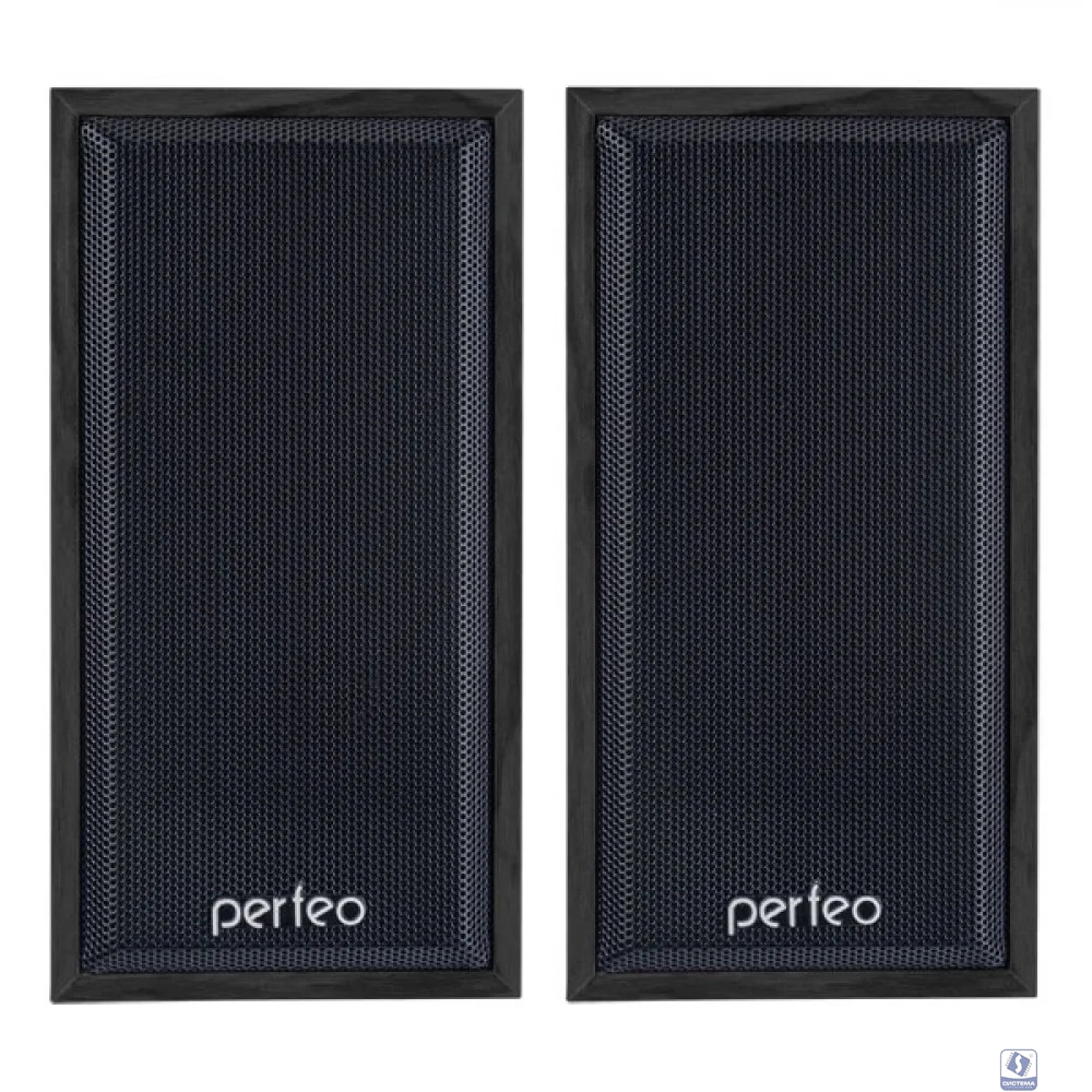 Perfeo колонки "Cabinet" 2.0, мощность 2х3 Вт (RMS), чёрн дерево, USB (PF-84-BK)