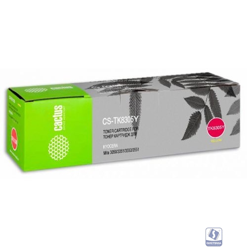 Картридж лазерный Cactus CS-TK8305Y желтый (15000стр.) для Kyocera Mita 3050/3051/3550/3551