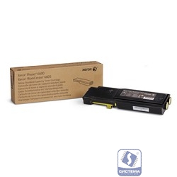 XEROX 106R02251 Тонер-картридж XEROX Phaser 6600/WC 6605 Желтый (2 000 стр.)