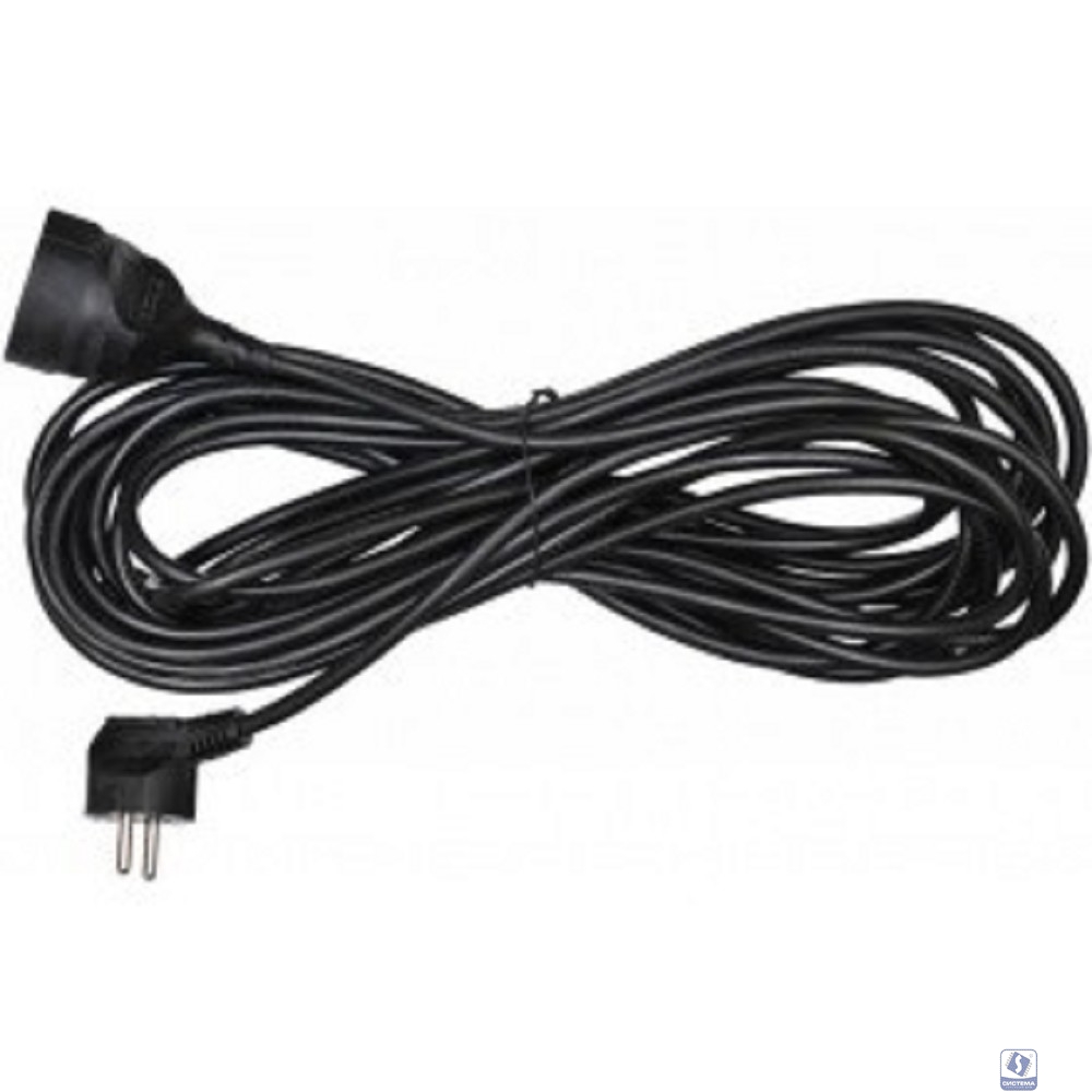 BURO Сетевой удлинитель 1 розетка, 10 метров (BU-PS1.10/B), черный (пакет ПЭ) 