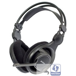 A4Tech HS-100, черные/серый 