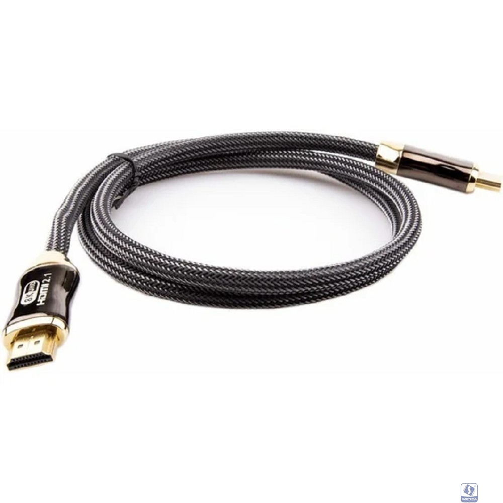 Telecom Кабель HDMI 19M/M,ver. 2.1, 8K@60 Hz 2m метал разъемы, нейлоновая оплетка Telecom <TCG300-2M>[6937510844081]
