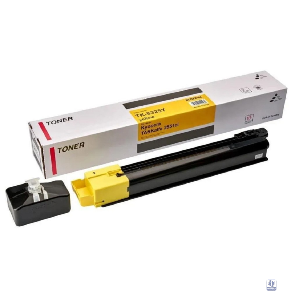 Тонер-картридж Integral TK-8325Y с чипом для Kyocera