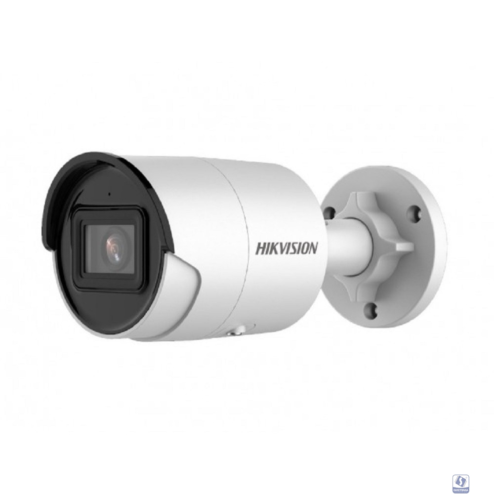 HIKVISION DS-2CD2043G2-IU(6mm) 4Мп уличная цилиндрическая IP-камера с EXIR-подсветкой до 40м и технологией AcuSense