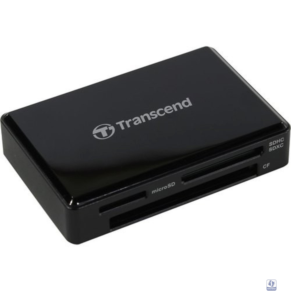 Внешний картридер Считыватель карты памяти Transcend USB 3.0 Transcend All-in-1 Multi Card Reader, Black [TS-RDF8K2]