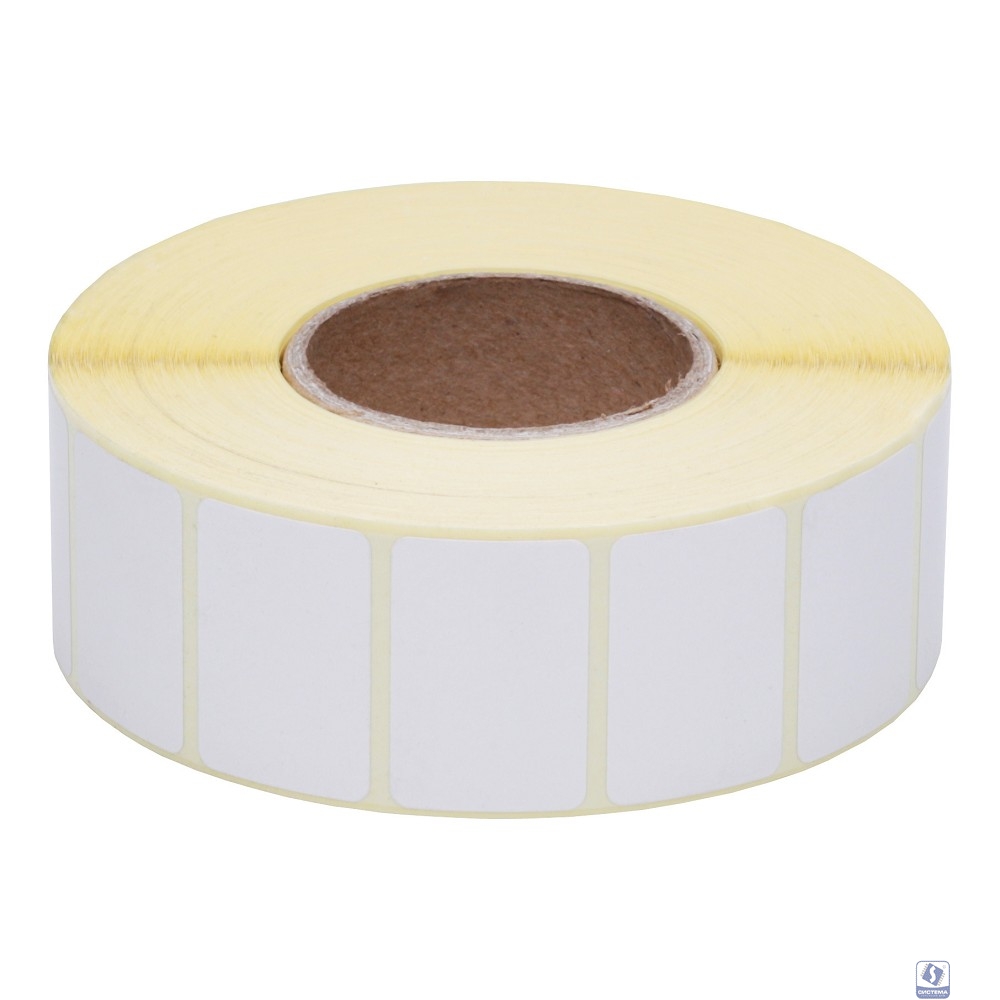 Cactus Eco CS-TE30201800 Термоэтикетки сегм.:30х20мм самоклей. д.вн.рул.92мм д.вт.40мм 1800шт/рул белый