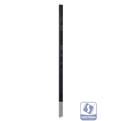 REM Вертикальный блок розеток Rem-16 с выкл., 16 IEC 60320 C13, 12 C19, вход C20 16A, алюм., 42-48U (R-16-16C13-12C19-V-1820)