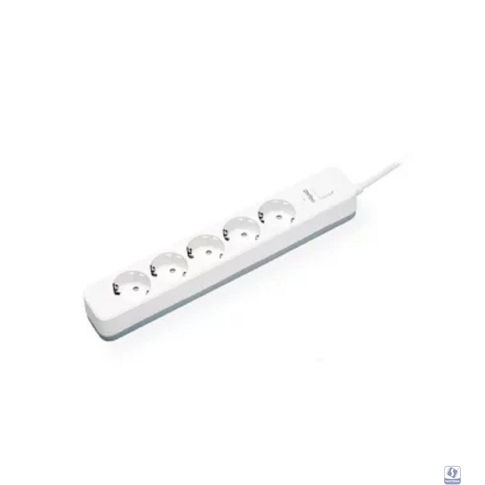 Perfeo сетевой фильтр "POWER STREAM", 2500W, 1,5м, 5 розеток, белый.