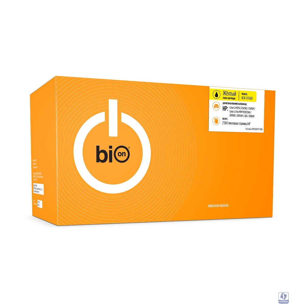 Bion BCR-CF542X Картридж для HP (2500  стр.),Желтый, с чипом
