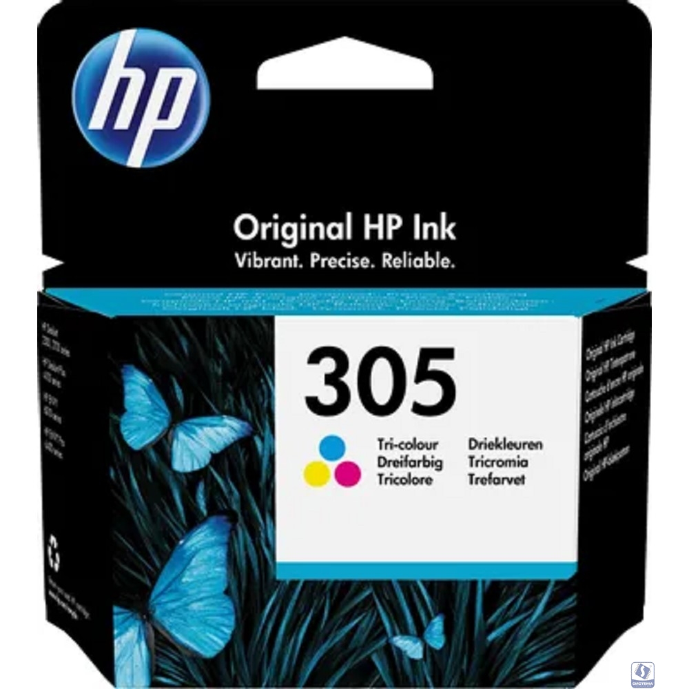 Картридж струйный HP 305 3YM60AE многоцветный (100стр.) (2мл) для HP DJ 2320/2710/2720