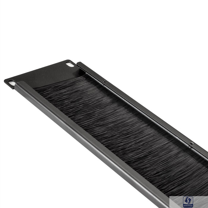 Exegate EX292875RUS Exegate EX292875RUS Кабельный органайзер c щеточным вводом ExeGate BP19-2UM (19" 2U, металлический, цвет черный, RTL)