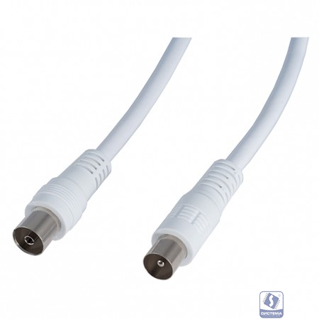 PERFEO Кабель ТВ вилка - ТВ розетка, длина 2 м. (T5002) 