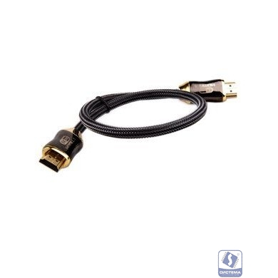 Telecom Кабель HDMI 19M/M,ver. 2.1, 8K@60 Hz 0.5m метал разъемы, нейлоновая оплетка Telecom <TCG300-0.5M>