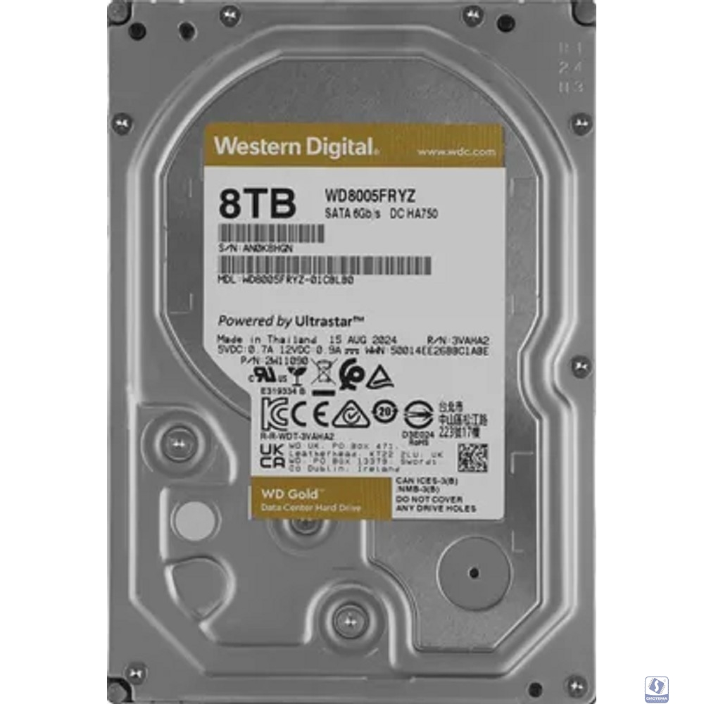 8TB WD Gold  (WD8005FRYZ) 