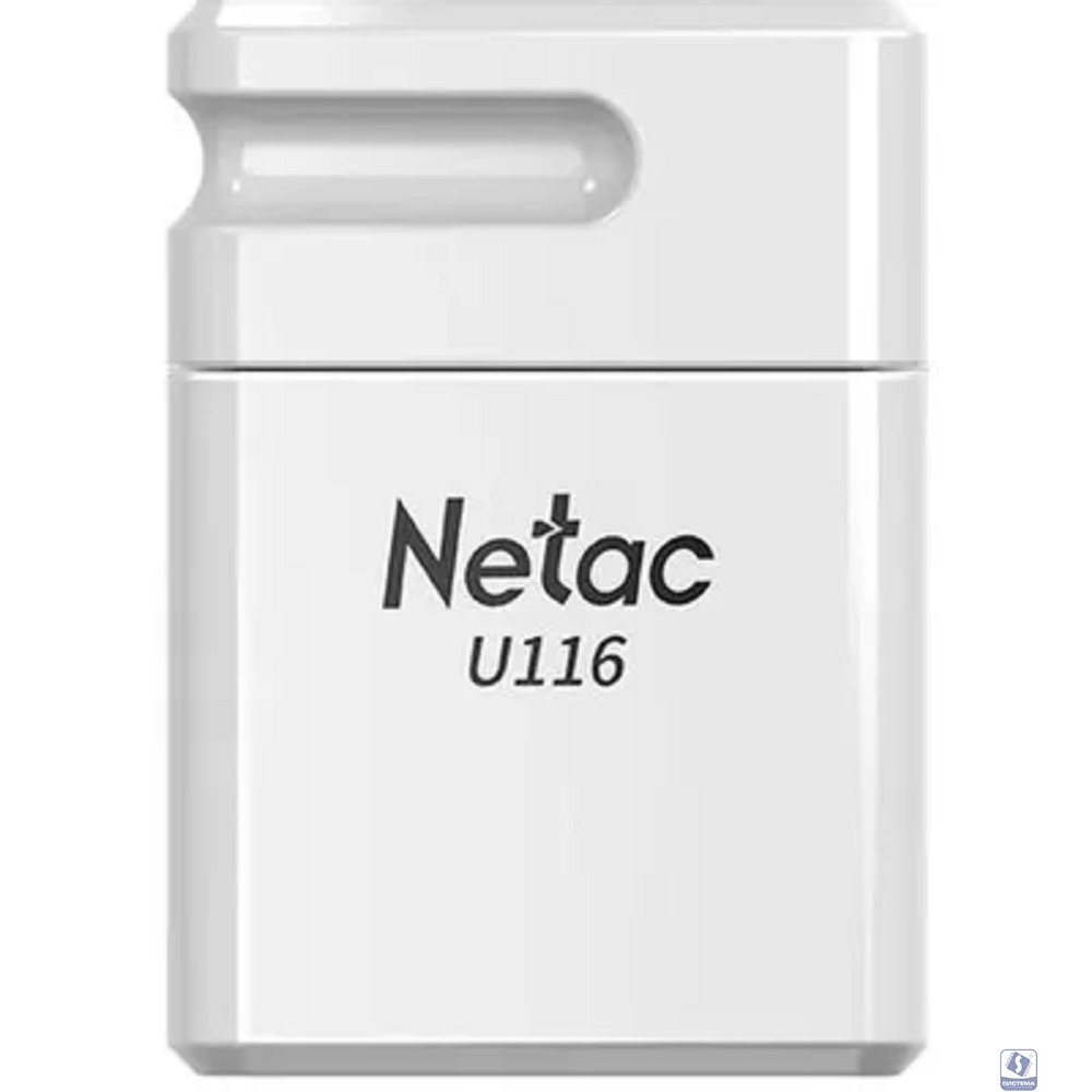 Netac U116 8Gb <NT03U116N-008G-20WH>, USB2.0, миниатюрная пластиковая белая