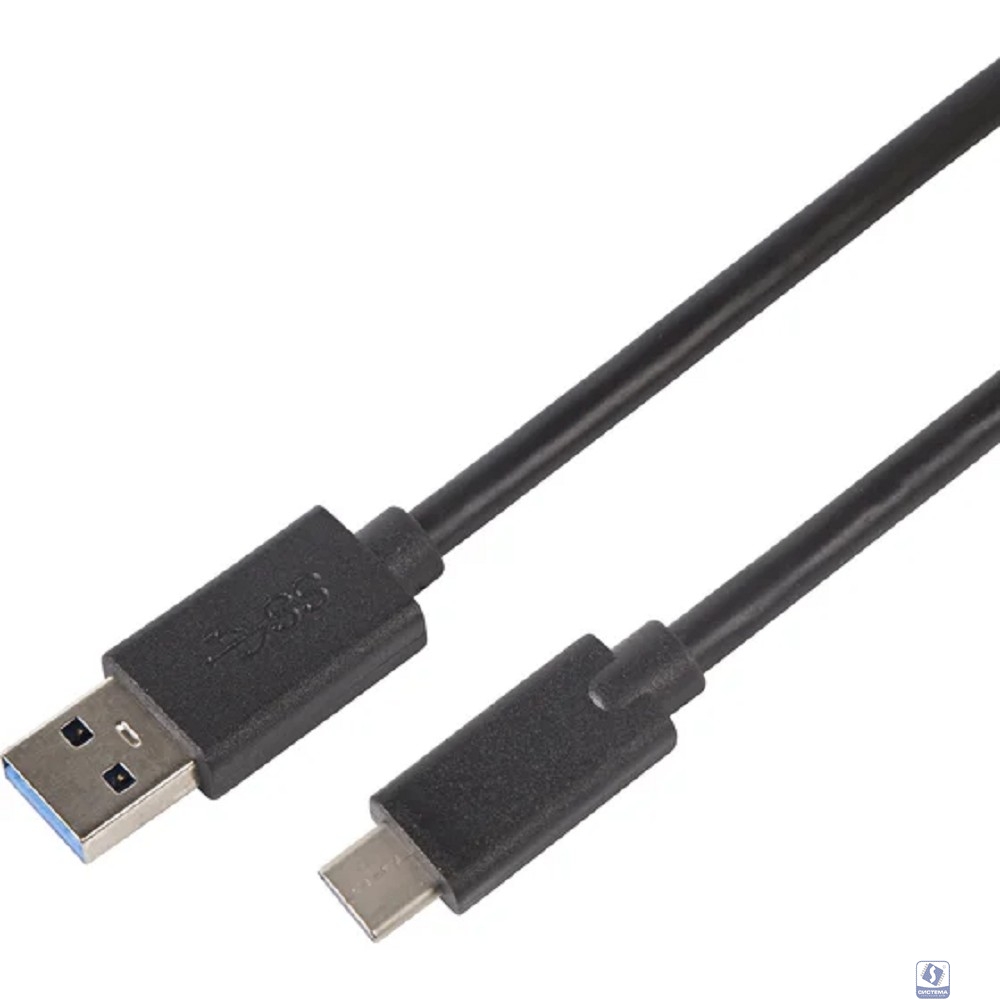 Rexant (18-1880) Кабель USB-A 3.0 – Type-C 3.1, 3А, 1м, ПВХ, черный