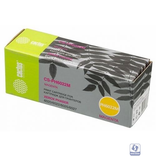 Картридж лазерный Cactus CS-PH6022M 106R02761 пурпурный (1000стр.) для Xerox Phaser 6020/6022/WC6025/6027
