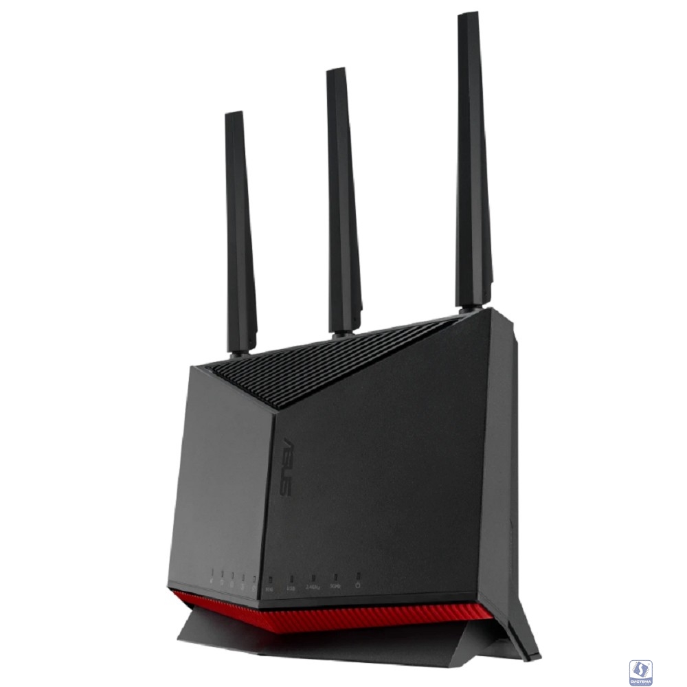 ASUS RT-BE86U Беспроводной двухдиапазонный маршрутизатор BE6800, USB 3.0/ USB 2.0,  Wi-Fi 7 (be)  