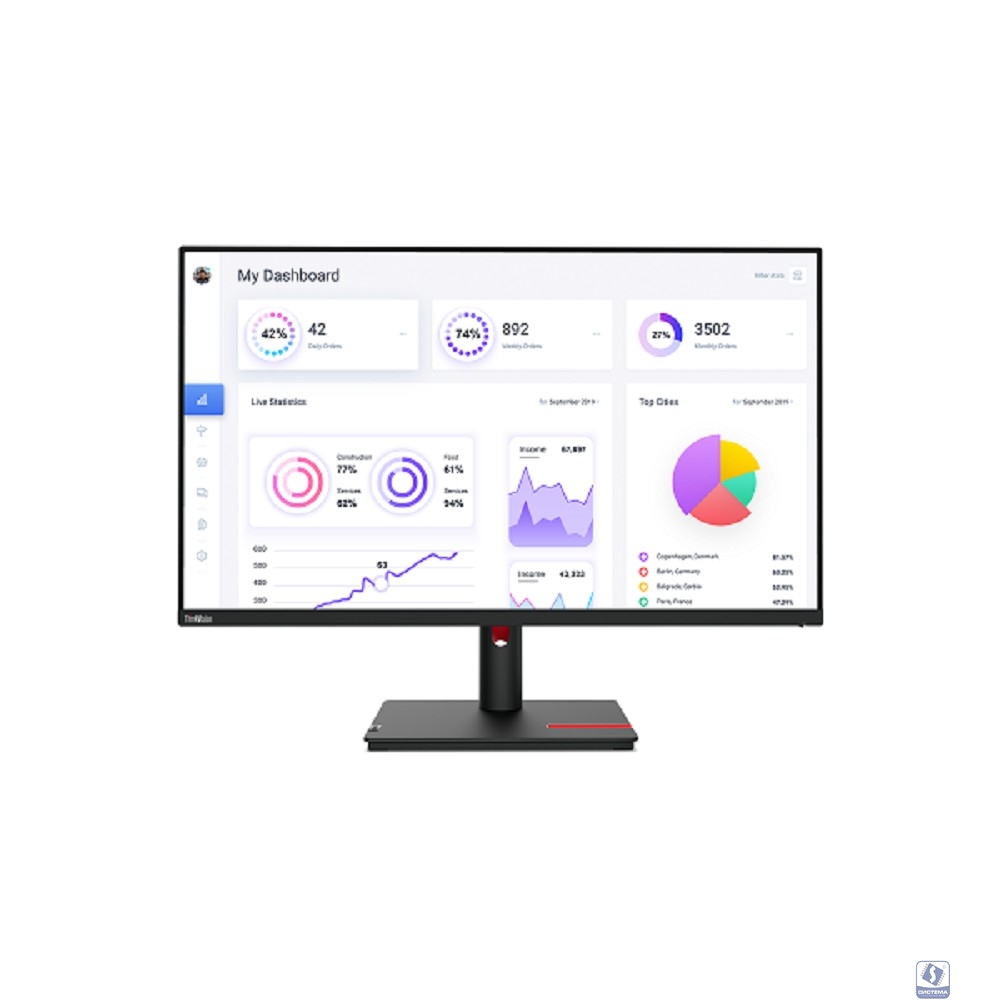 LCD Lenovo 31.5" T32p-30 Black/Red 