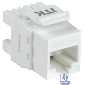 ITK CS1-1C5EU-12 Модуль Keystone Jack кат. 5E UTP 110 IDC 180 град.