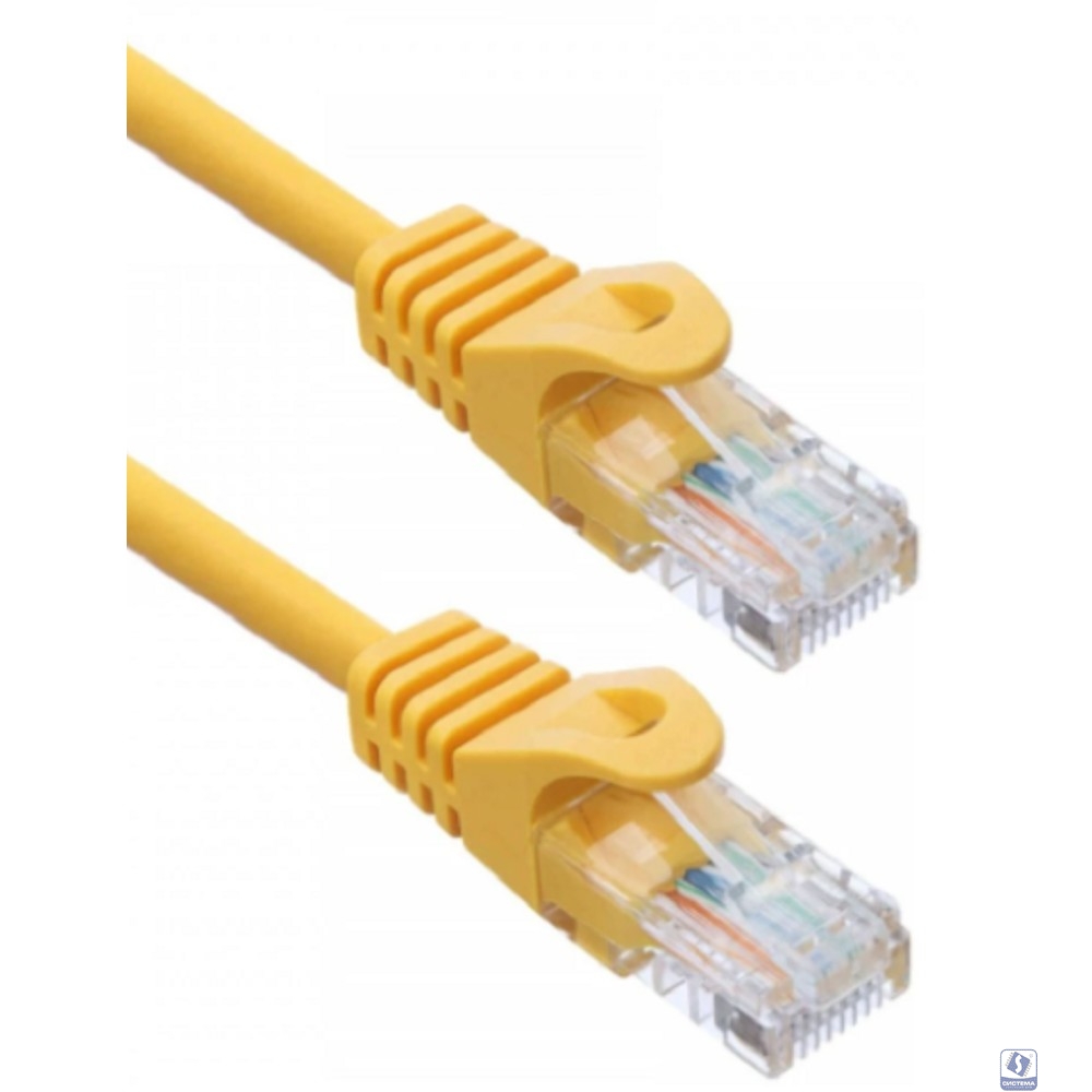 Кабель ACD Патч-корд ACD-LPU5E-30Y |ACD-LPU5E-30Y| Cat5e UTP 24AWG 4Pair, 7/0.18мм CCA Желтый, 3.0м 