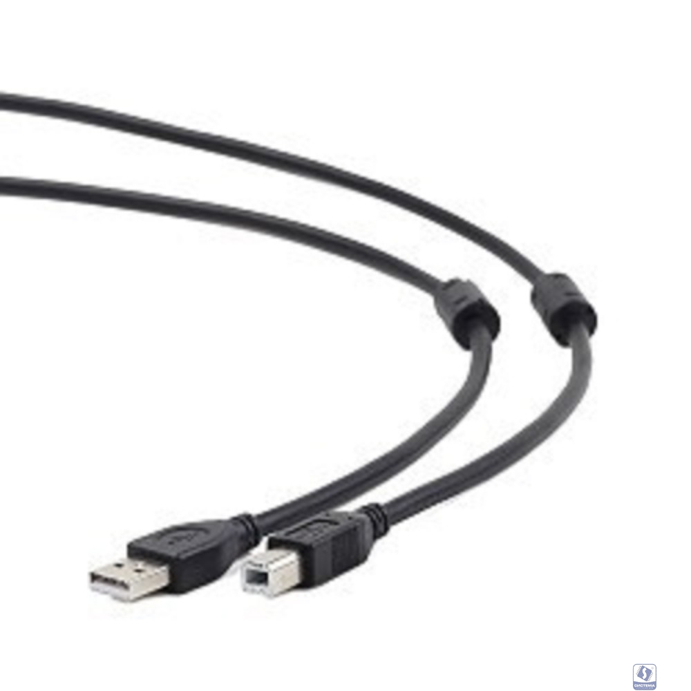 Gembird/Cablexpert  CCF2-USB2-AMBM-15 USB 2.0 Pro Кабель  , AM/BM, 4.5м, экран,2феррит.кольца, черный, пакет