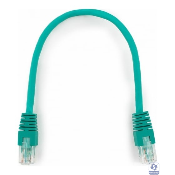 Патч-корд UTP Cablexpert PP6U-0.25M/G кат.6, 0.25м, литой, многожильный (зелёный)