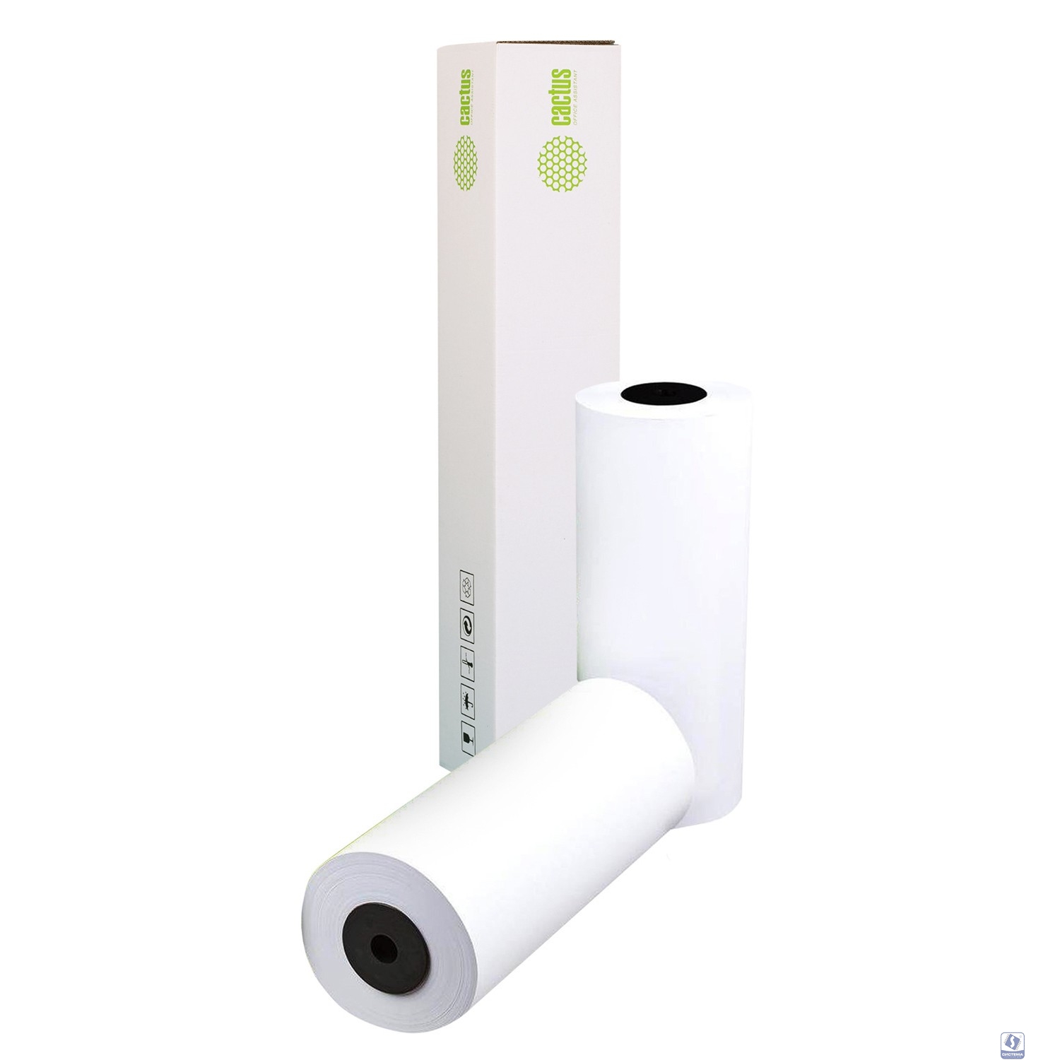 Бумага Cactus CS-LFP80-297457 12" 297мм-45.7м/80г/м2/белый CIE171% втулка:50.8мм (2") (упак.:2рул)