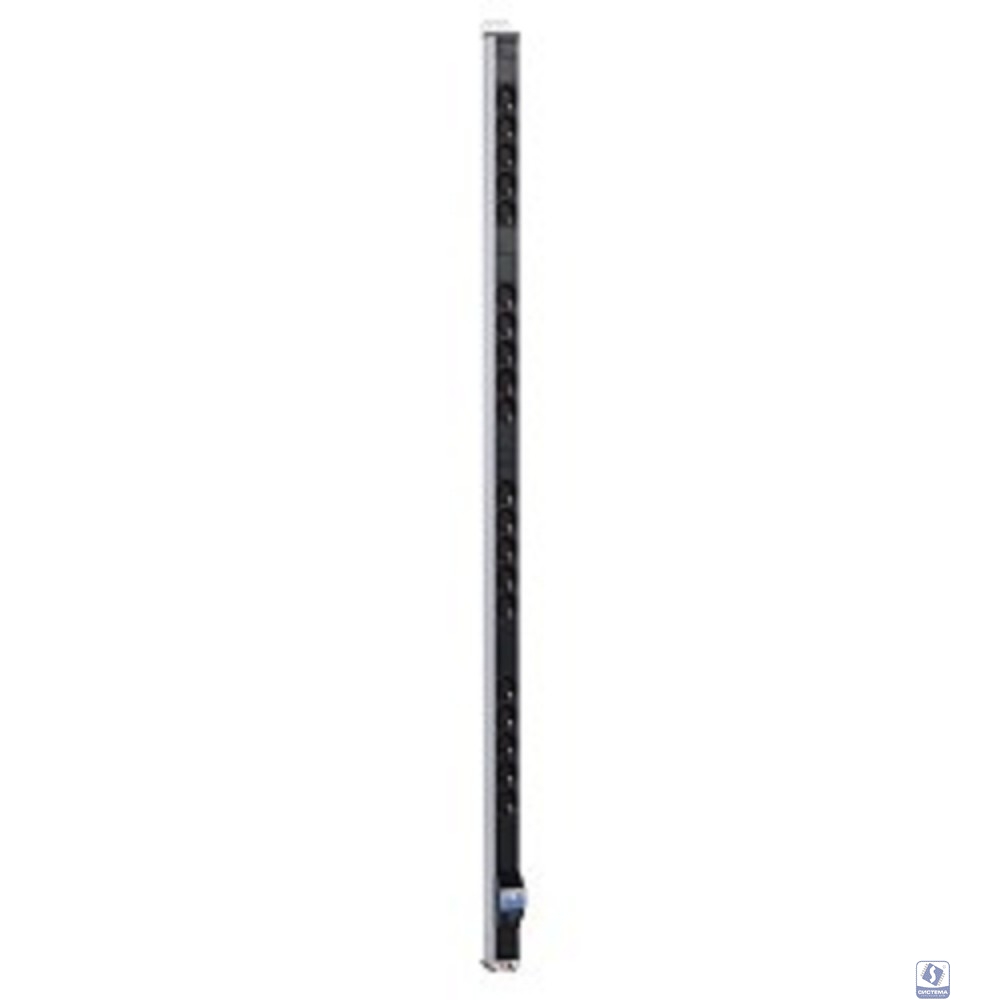 REM Вертикальный блок розеток Rem-16 с авт. 16А, 20 Shuko, 16A, алюм., 33-38U, колодка (R-16-20S-A-1420-K)