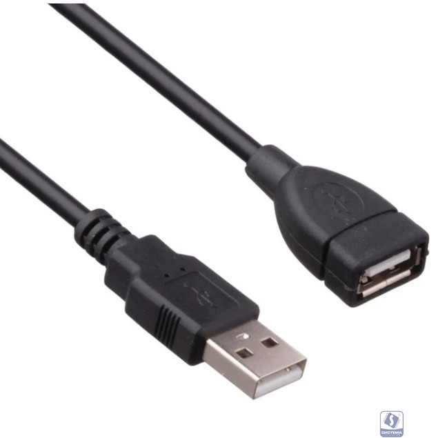 Exegate EX294761RUS Удлинитель USB 2.0 ExeGate EX-CCF-USB2-AMAF-1.8F (Am/Af, позолоченные контакты, ферритовые кольца, 1,8м)