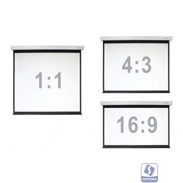 Digis Electra-F [DSEF-1106] Экран настенный с электроприводом, формат 1:1, 112", 206x209, рабочая поверхность 200x200, MW