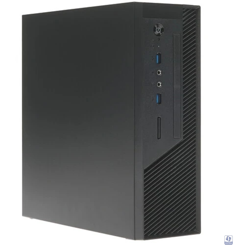Foxline FL-RS02BLK-FX250T Case Foxline mITX 250W TFX, 2xUSB3.0, Black/Black Trim, powercord