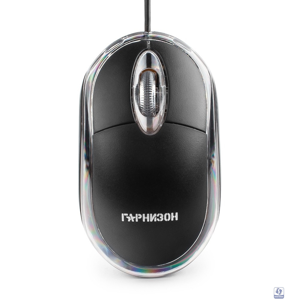 Гарнизон Мышь GM-100, USB, чип- Х, черный, 1000 DPI, 2кн.+колесо-кнопка