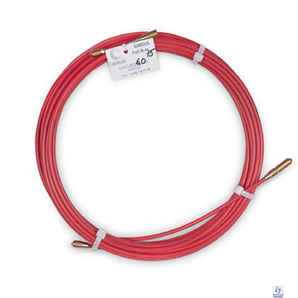 Cabeus Pull-B-6-15m Устройство для протяжки кабеля в стояках и трубах межэтажных конструкций мини УЗК в бухте, 15м (диаметр стеклопрутка 6 мм)