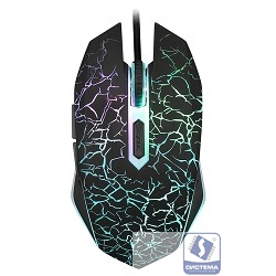 Oklick 905G INVASION Черный USB, рисунок оптическая (3200dpi) игровая (5but) [405626]