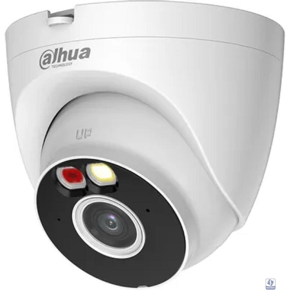 DAHUA DH-IPC-T5AP-IL-0280B Уличная купольная IP-видеокамера с ИК-подсветкой до 30м и LED-подсветкой до 30м и Wi-Fi 5Мп; 1/2.7” CMOS; 2.8мм IP67 металл, пластик