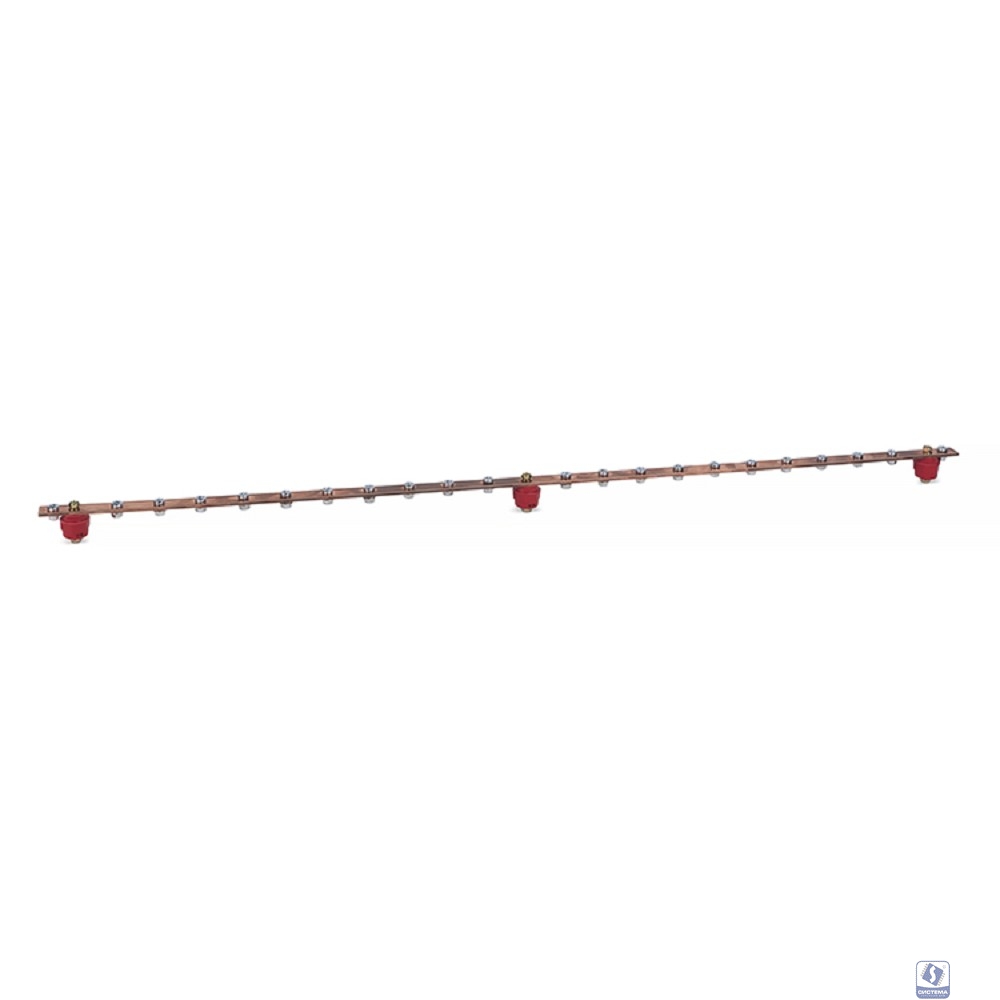 Cabeus CGB-IN-22-1m Медная шина заземления с изоляторами, вертикальная, 22 точки подключения, длина 1м
