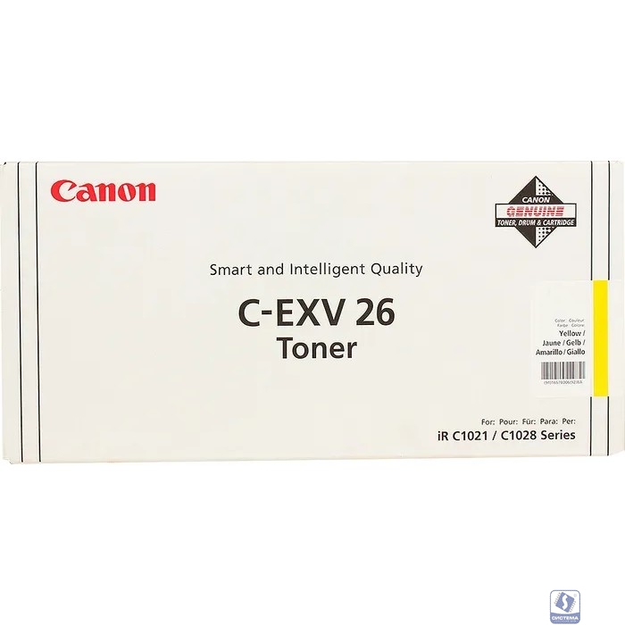 Canon C-EXV26Y 1657B006  Canon Toner C-EXV26Y Yellow Orig., Japan.  1657B006[AA]