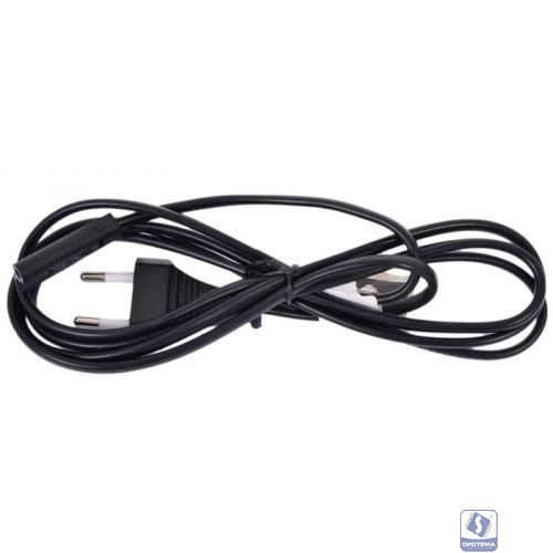 Cablexpert Кабель питания аудио/видео 0,5м, CEE 7/16 - C7, VDE, 2-pin, 2х0,75, черный, пакет (PC-184-VDE-0.5M)