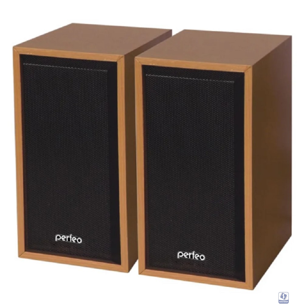 Perfeo колонки "Cabinet" 2.0, мощность 2х3 Вт (RMS), бук дерево, USB (PF-84-WD)