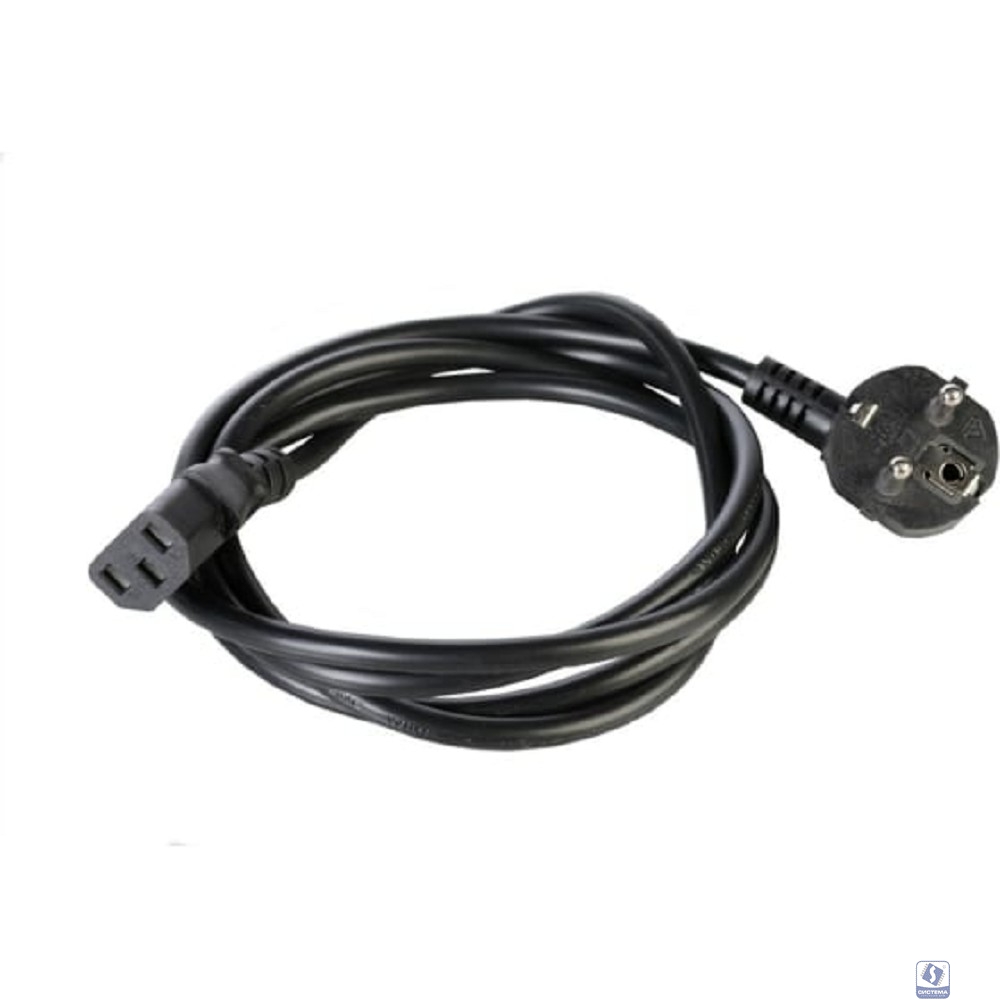 REM Шнур питания с заземлением IEC 60320 C13/EU-Schuko, 10А/250В (3x1,0), длина 5 м. (R-10-Cord-C13-S-5)