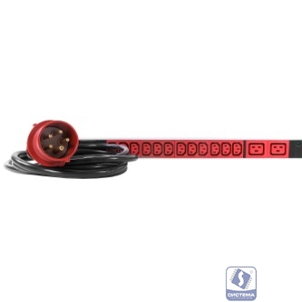 REM Верт блок розеток Rem-16, 1 фаза 16A, выкл, 36 C13, 6 C19, 1420 мм, вх C20 IEC 320(R-16-36C13-6C19-V-1420)