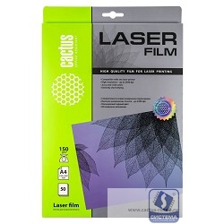 CACTUS CS-LFA415050 Пленка для лазерной печати, A4, 150г/м2, 50 листов