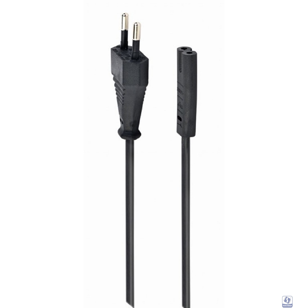 Cablexpert Кабель питания для ноутбуков, аудио/видео техники 1,8м, VDE, 2-pin, черный, пакет" (PC-184-VDE-1.8M)