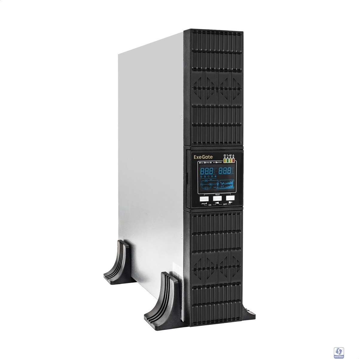 Exegate EX297668RUS ИБП On-line ExeGate PowerExpert ULS-3000.LCD.AVR.6C13.USB.RS232.SNMP.BC.2U <3000VA/3000W, On-Line, PF=1, LCD, 6*C13, RS232, USB, SNMP-slot, встроенные батареи 12V 7.2Ah - 6шт, бата