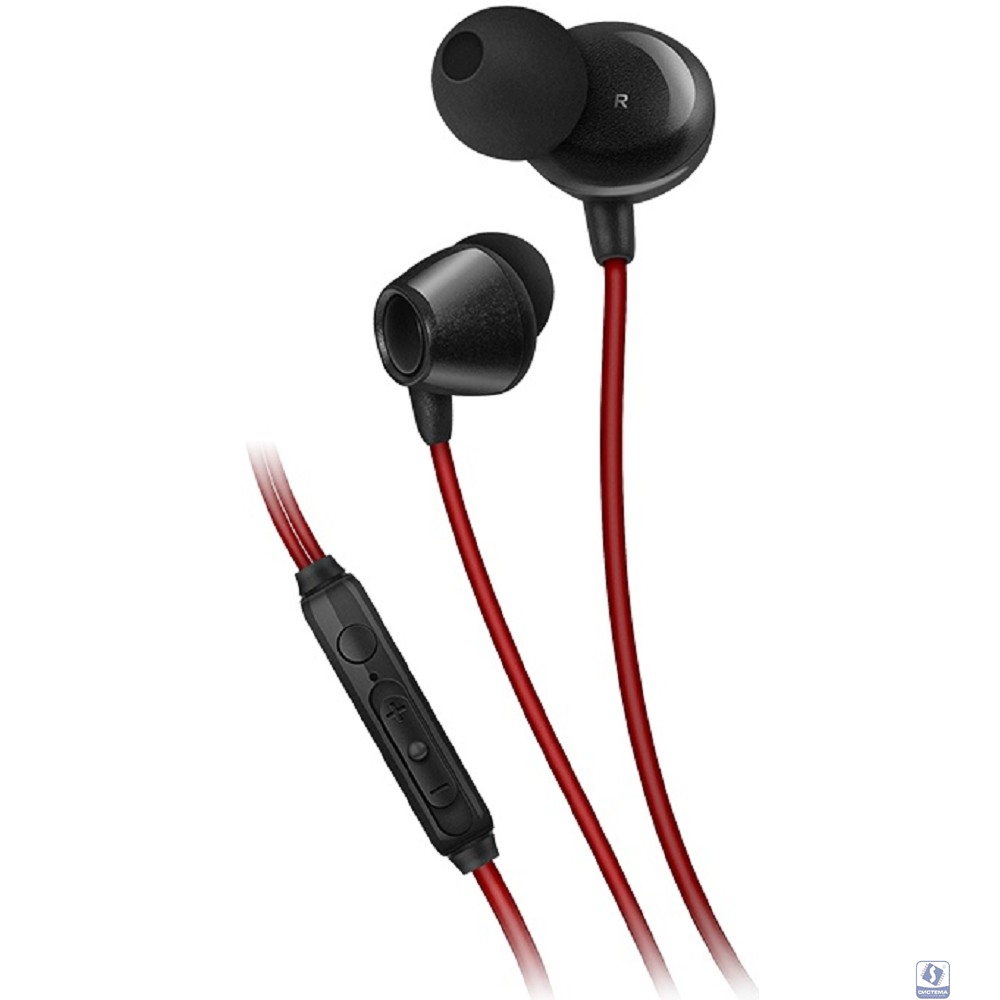 Наушники внутриканальные с микрофоном SVEN E-292M, черн-красн, пульт