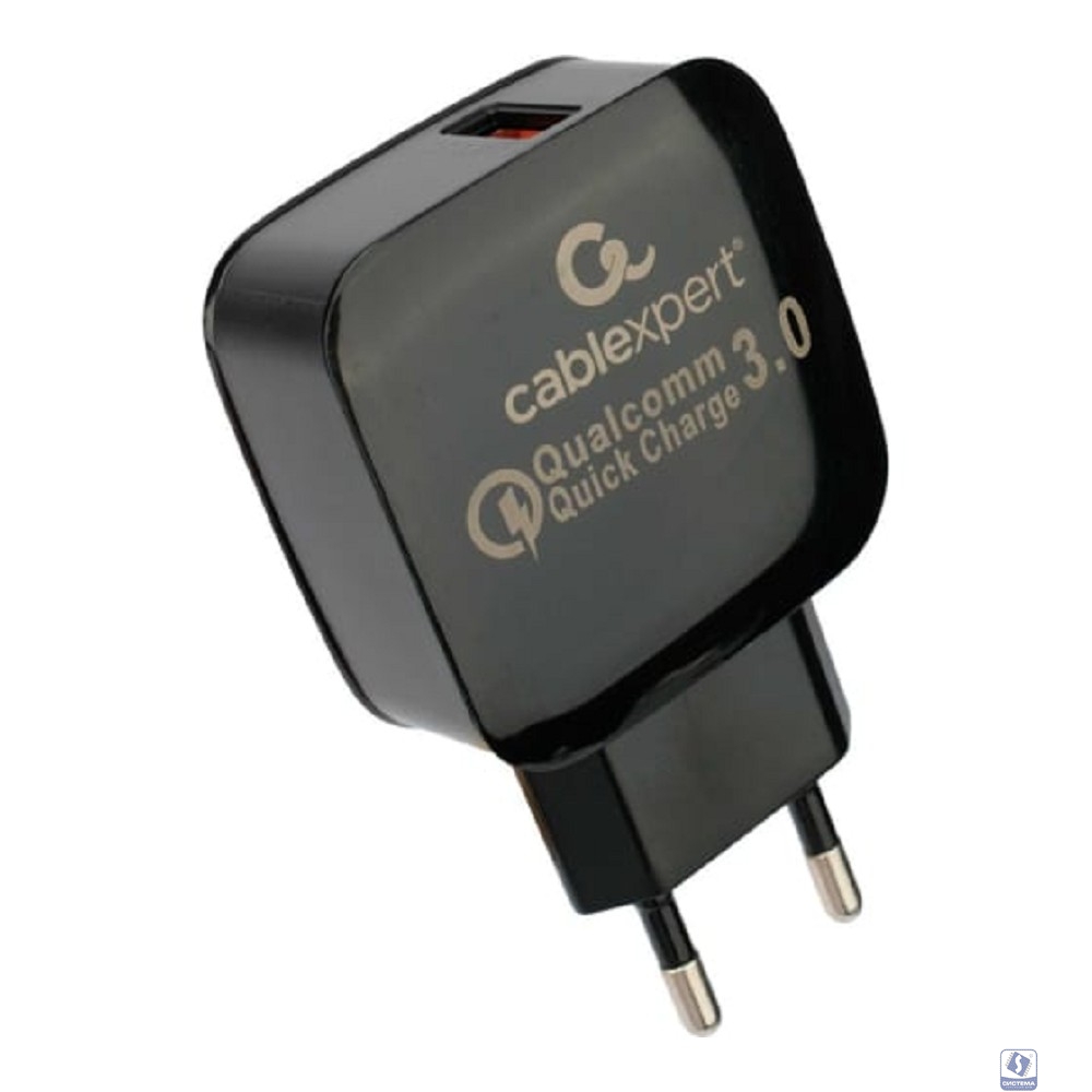 Cablexpert Зарядное устройство MP3A-PC-41 18Вт, 3А, QC3.0, 1xUSB, , черный, пакет
