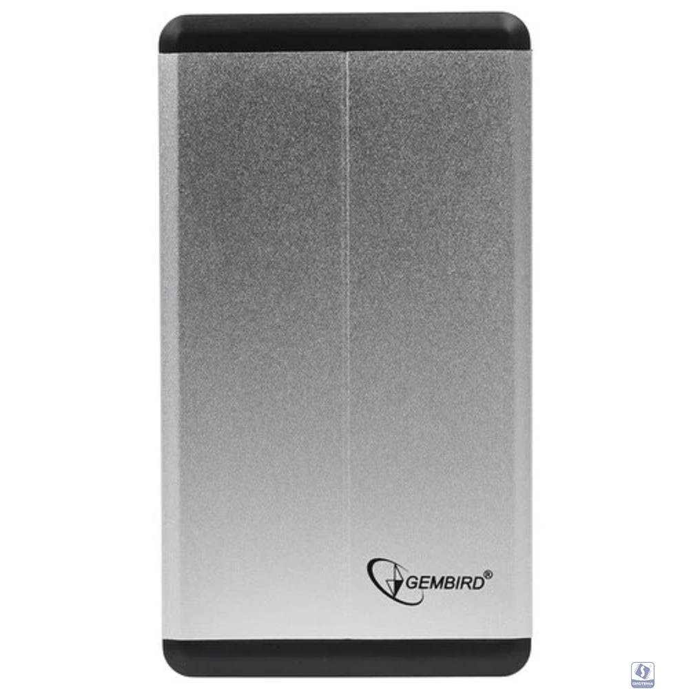 Gembird EE2-U3S-2-S Внешний корпус 2.5" Gembird EE2-U3S-2-S, серебро, USB 3.0, SATA, металл