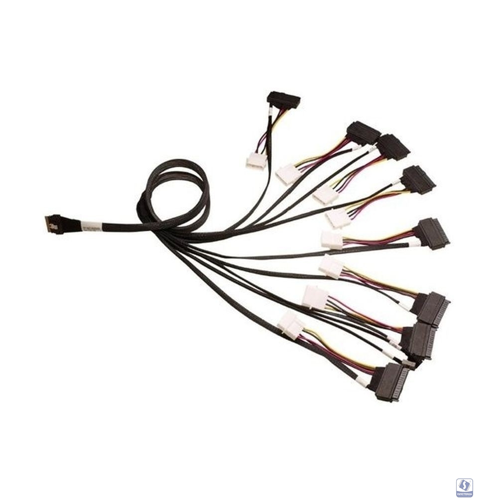 Кабель ACD-60006-MD Slimline SASx8 (SFF8654) -to- 8x U.3 Direct, 1M, (